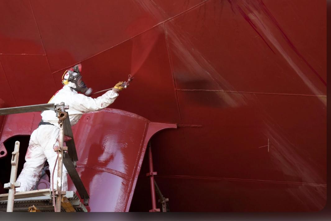 Pintura naval — casco de embarcação