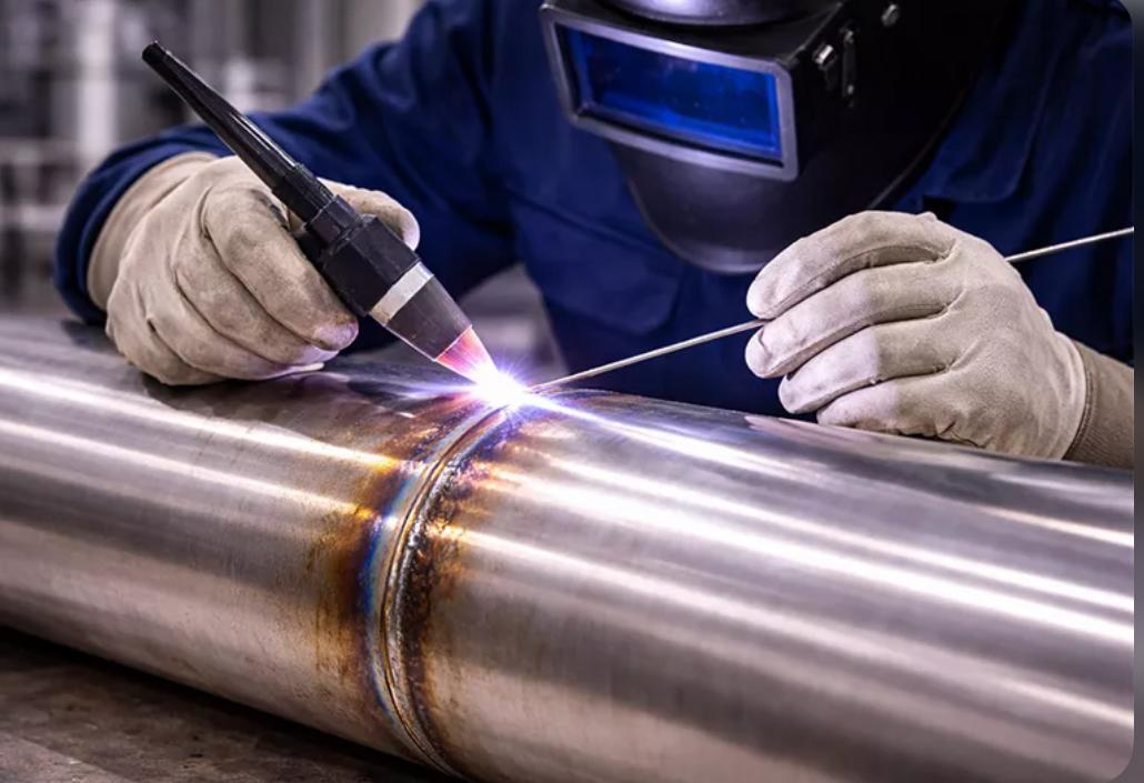 Soldadura TIG em tubulação inox